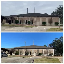 Large Roof Cleaning Katy Church Of Christ Katy, Tx 2